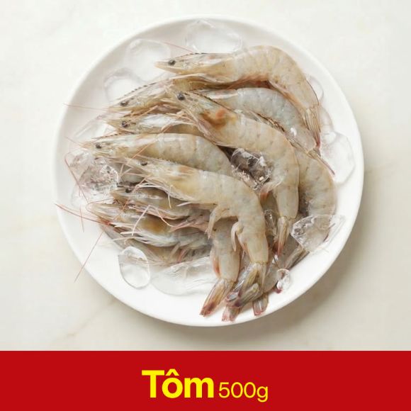 Set Lẩu (500g tôm + 1kg thịt cổ vai heo + nước mắm Nam Ngư + tương ớt + bún khô) 3
