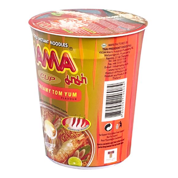 Mì ly Mama Tom Yum Sốt kem Thái Lan 70g, 1 set 2 hộp 3