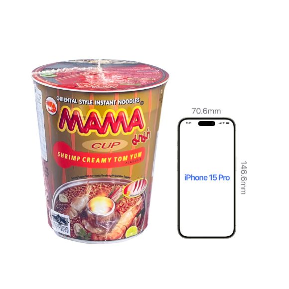 Mì ly Mama Tom Yum Sốt kem Thái Lan 70g, 1 set 2 hộp 4