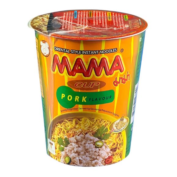 मामा कप चाउचाउ  (किमा पोर्क) ७० ग्राम (२ कप, १ सेट) 2