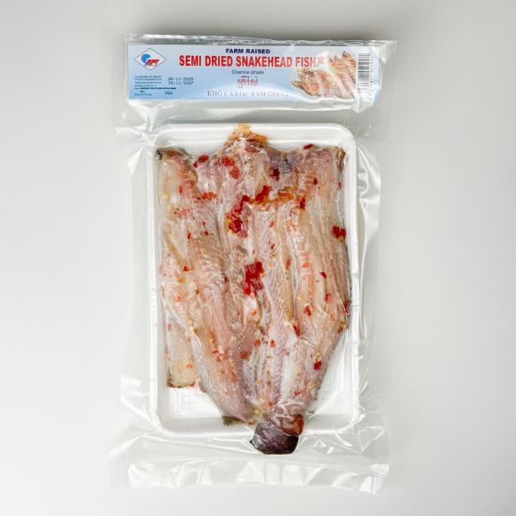 Khô cá lóc tẩm gia vị 500g, 1 bịch 2