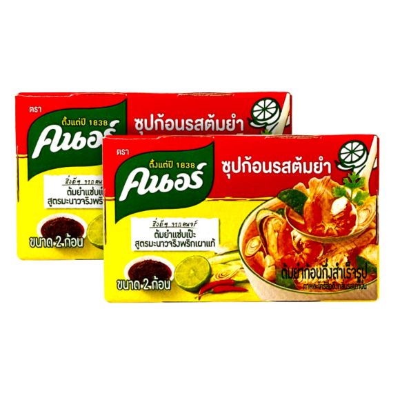 Cubes gia vị Tom Yum Knorr 24g, 2 cái, 1 set 1