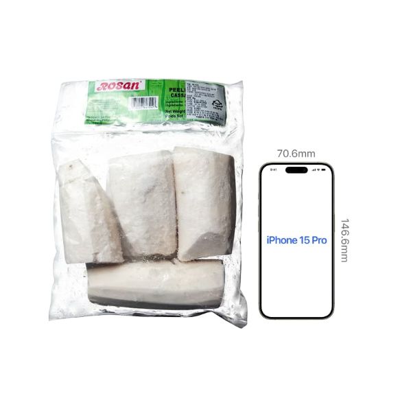 Khoai mì Việt Nam cắt khúc đông lạnh 800g, 1 gói 3