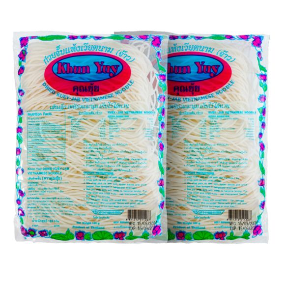 Hủ tiếu khô Khun yuy Thái Lan150g, 1 set 2 gói 1