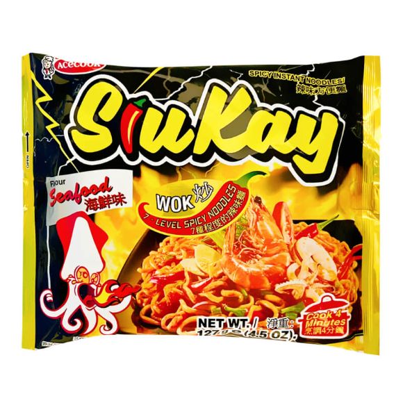 Mì SiuKay vị Hải sản 127g, 1 set 4 gói 2