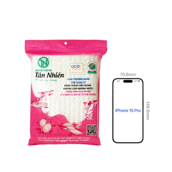 Bánh tráng siêu mỏng Tân Nhiên 300g 3