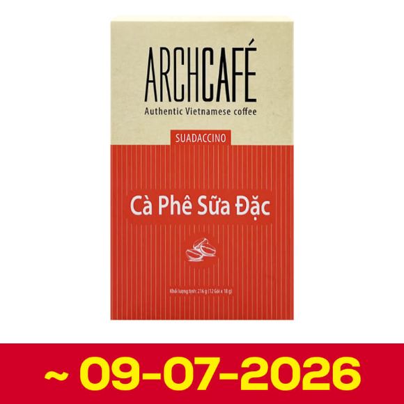 Cà phê sữa đặc hòa tan ArchCafe 216g, 1 hộp 12 gói (hạn sử dụng 09-07-2026) 1