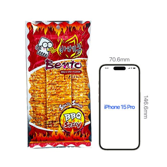 Snack mực Bento vị BBQ cay 12g, 1 set 6 gói 2