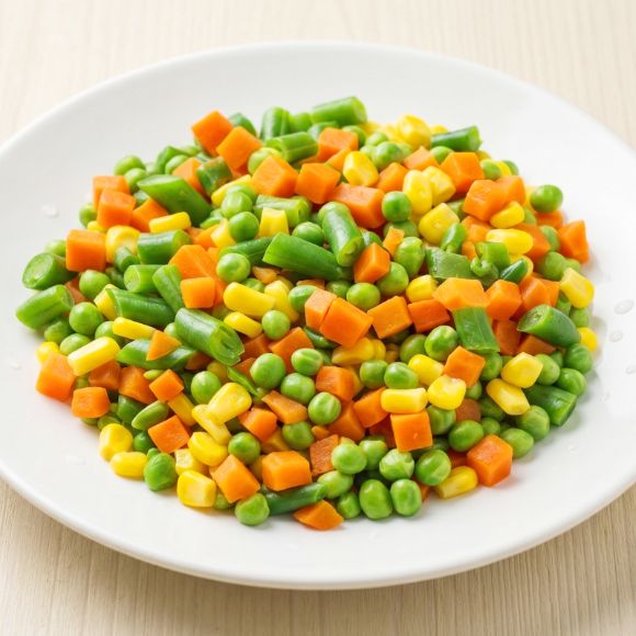 Hỗn hợp rau củ đông lạnh(cà rốt, đậu, ngô) 1kg, 1 bịch 1