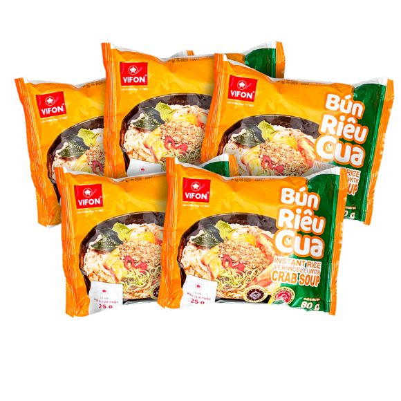 Bún riêu cua Vifon 80g 5 gói 1