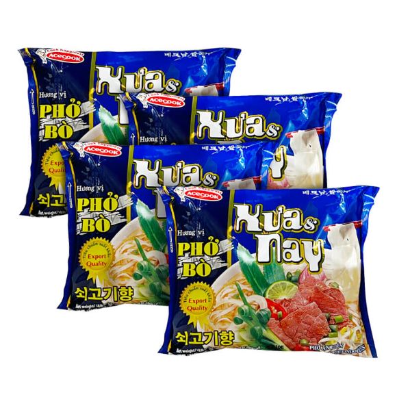 Phở bò Xưa & Nay 70g, 1 set 4 gói 1