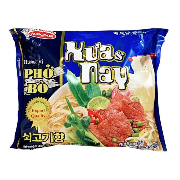 Phở bò Xưa & Nay 70g, 1 set 4 gói 2