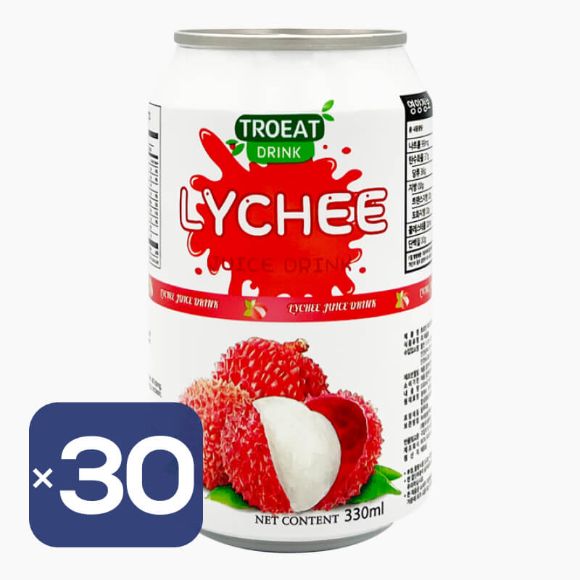 Minuman Rasa Leci 330ml, 30 kaleng, 1 box 1