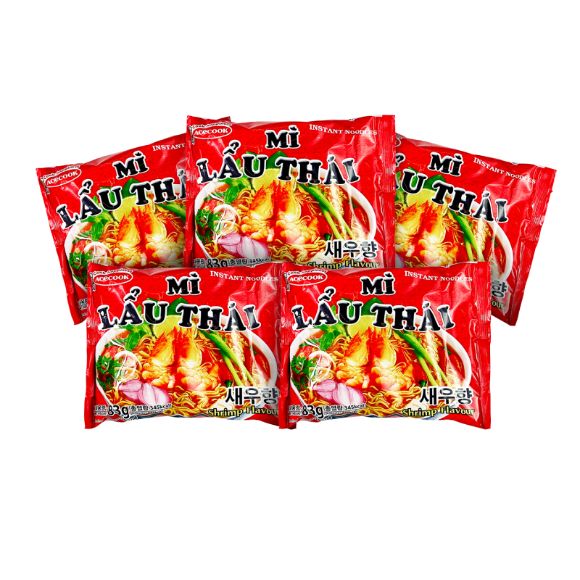 Mì lẩu thái Acecook 80g, 1 set 5 gói 1