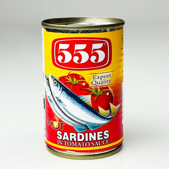 555 Sardines Tomato Chili(Yellow) 155g 1
