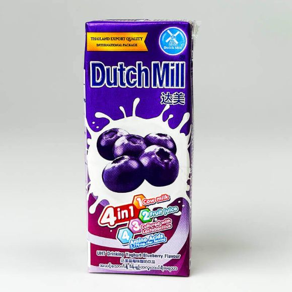 Sữa chua uống Dutch Mill vị Việt quất 180ml, 1 lốc 4 hộp 2