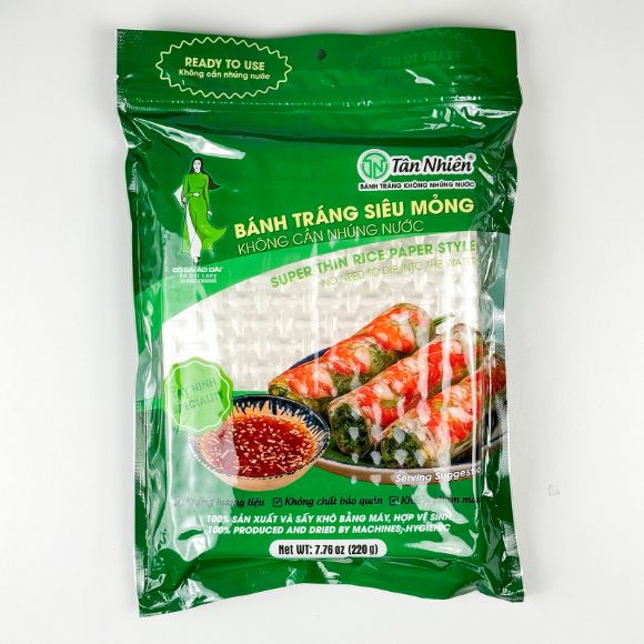 Bánh tráng siêu mỏng Tân Nhiên 220g, 1 gói 1