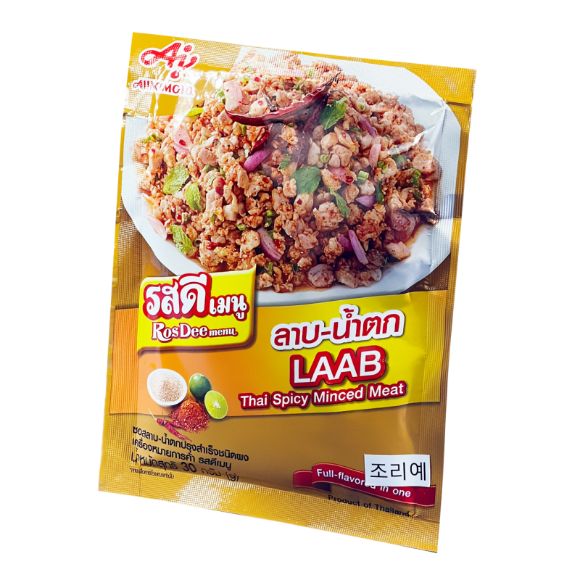 Bột gia vị Salad thịt băm cay Rosdee Thái Lan Laab Namtok 30g, 1 gói 2