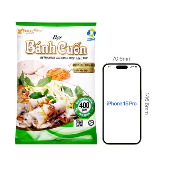 Bột bánh cuốn 400g, 1 gói 2