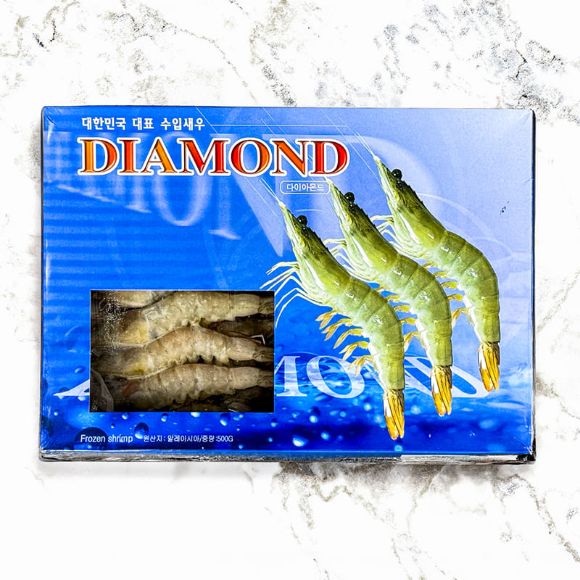 Tôm thẻ chân trắng đông lạnh Diamond (25–30 con) 500g, 1 gói 3