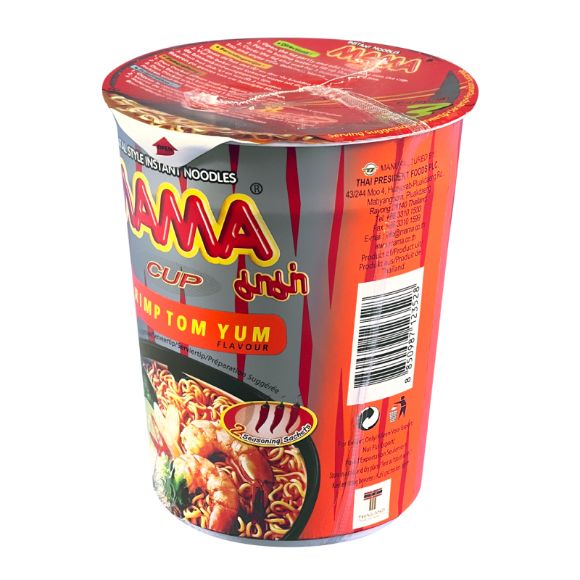 Mì ly Mama Tom Yum Thái Lan 70g, 1 set 2 hộp 3