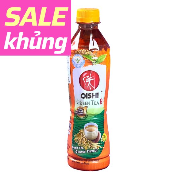 Trà xanh Oishi vị gạo lứt 400ml 1 chai 1