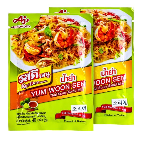 Bột gia vị trộn gỏi miến Yum Woon Sen Rosdee Thái Lan 40g, 1 set 2 gói 1