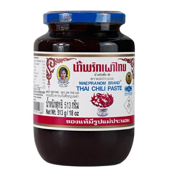 Sa tế ớt Nam Prik Pao Thái Lan 513g, 1 lọ 1