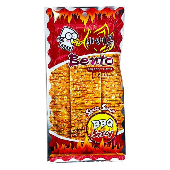 Snack mực Bento vị BBQ cay 12g, 1 gói 1