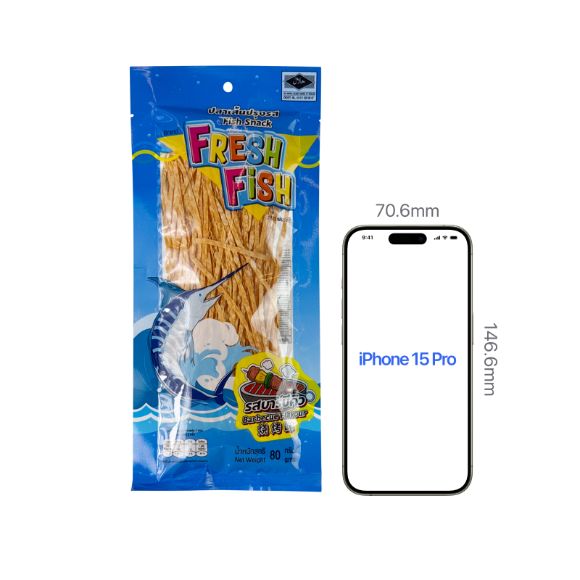 Snack cá sợi vị BBQ 80g, 1 gói 3