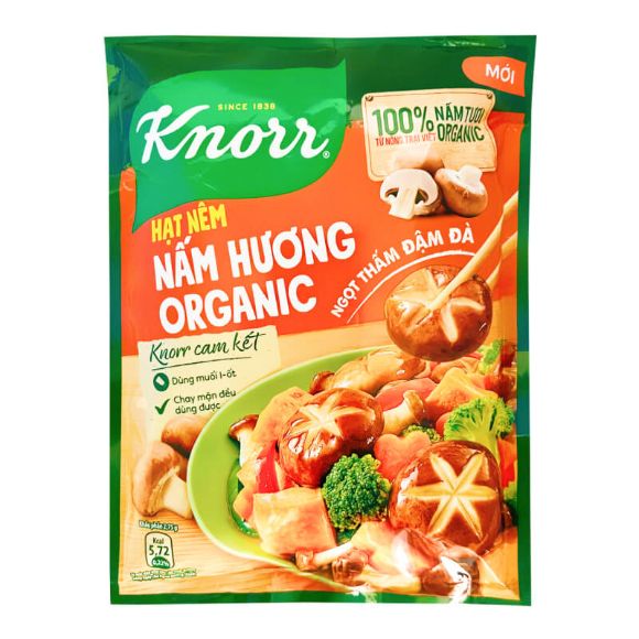 Hạt nêm Knorr Nấm hương Organic 380g, 1 gói 1