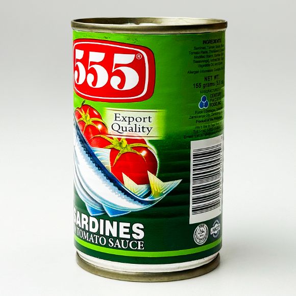 555 Sardines Tomato Sauce(Green) 155g 2