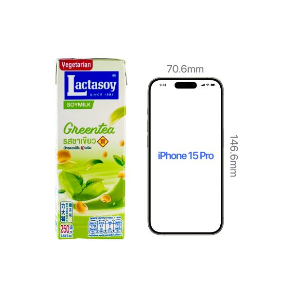 Sữa đậu nành vị trà xanh Lactasoy 250ml 1 lốc 6 hộp 4