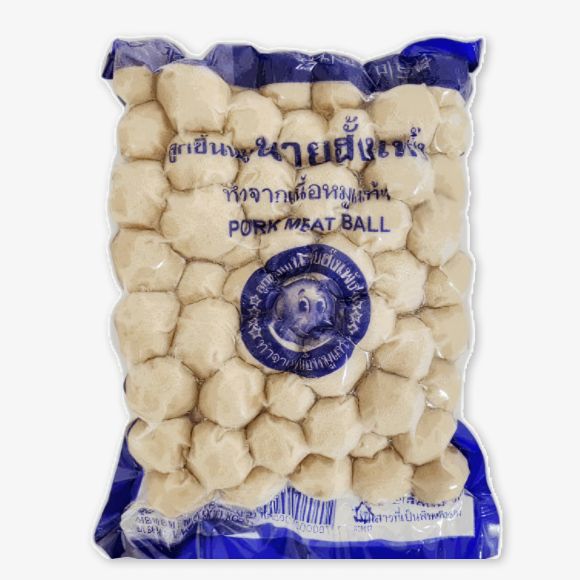 Thịt heo viên đông lạnh Roogsinmoo Thái Lan 1kg, 1 gói 1