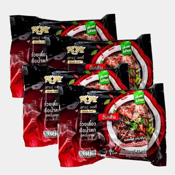 Miến Song Long vị mì Thuyền Thái (đỏ) 85g 1 bịch 4 gói 1