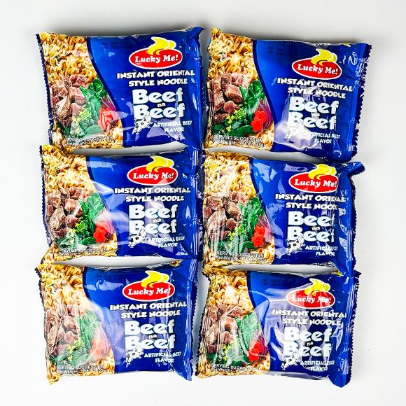Lucky Me! Beef Noodles 6's 330g 2