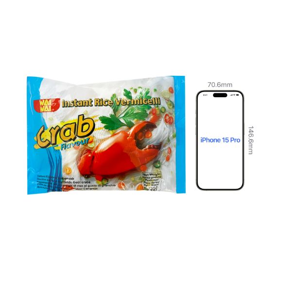 Bún gạo ăn liền Wai Wai Thái Lan vị Cua 55g, 1 set 5 gói 3