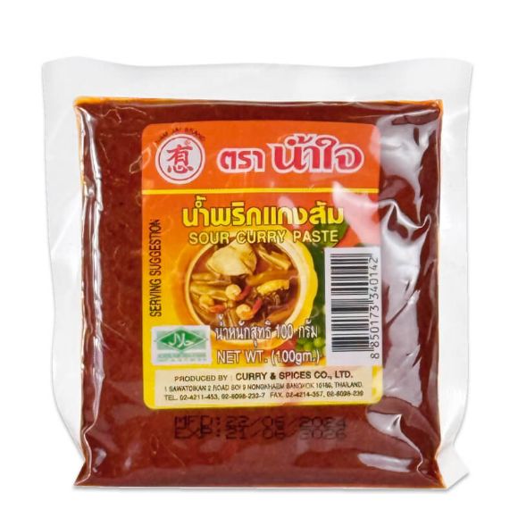 Xốt gia vị cà ri chua Namjai Thái Lan 100g, 1 gói 1