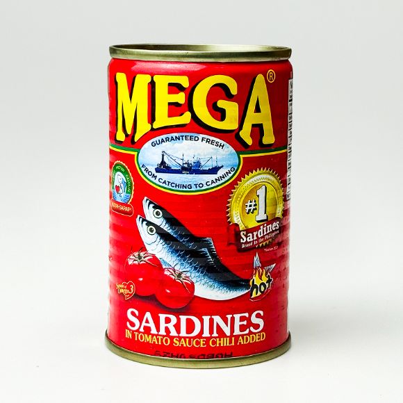 Mega Sardines in Tomato Sauce Chilli (Red) 155g 1