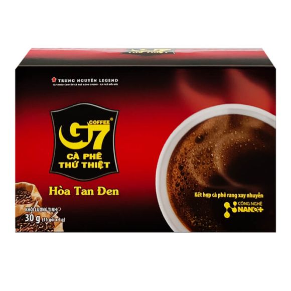 Cà phê Hòa Tan Đen G7, 1 hộp 15 gói 1