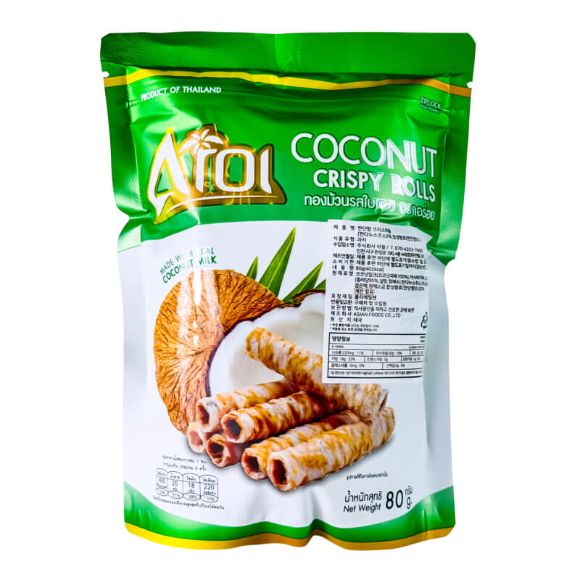 AROI ทองม้วนกะทิสด รสใบเตย 80 ก. 1 ชิ้น 1