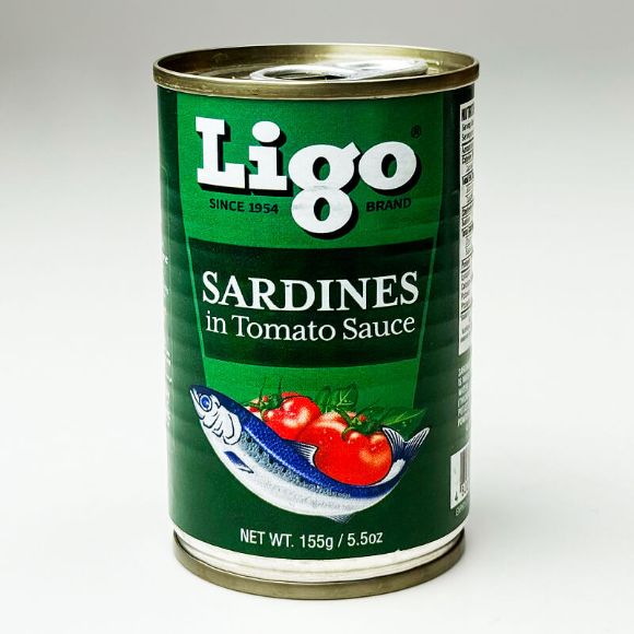 Ligo Sardins Tomato (Green) 155g 1