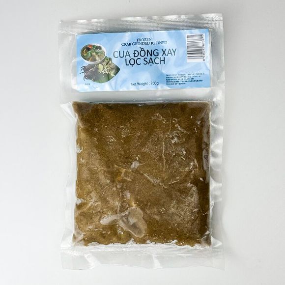 Cua đồng xay lọc sạch đông lạnh 200g, 1 gói 2
