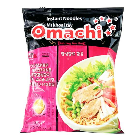 Mì Omachi Sườn hầm ngũ quả 79g, 1 set 3 gói 2
