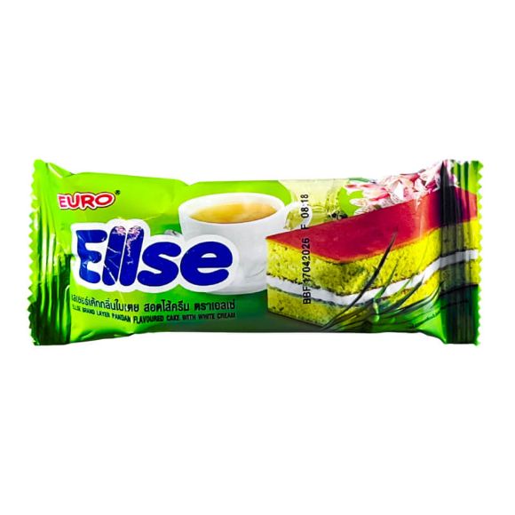 Bánh bông lan Ellse Thái Lan vị Lá dứa 360g, 1 hộp 24 cái 3