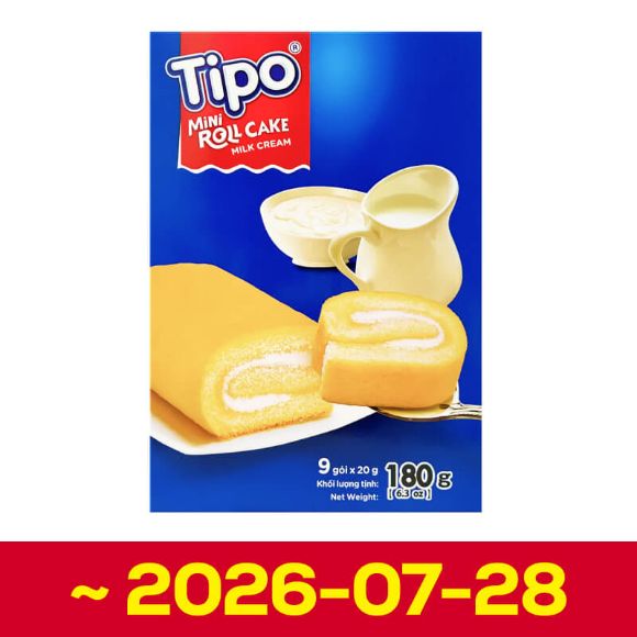 टीफो मिल्क रोल केक 180 ग्राम, 1 वटा (~2026-07-28) 1