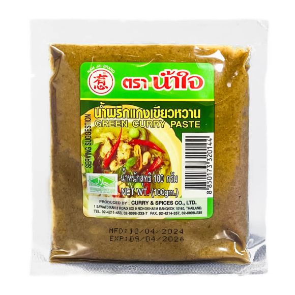 Xốt gia vị cà ri xanh Thái Lan Namjai 100g, 1 gói 1