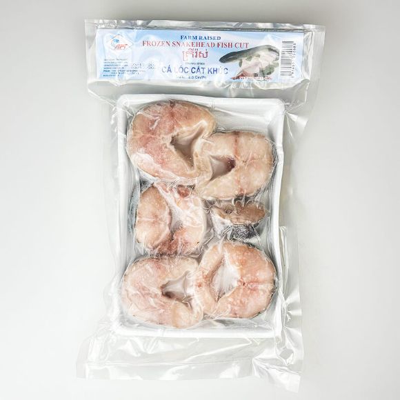 Cá lóc cắt khúc đông lạnh APT 450g, 1 gói 2