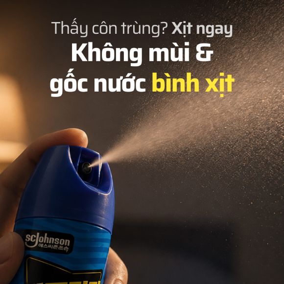 Bình xịt diệt côn trùng F-Killa công thức dịu nhẹ, không mùi, 600ml 2