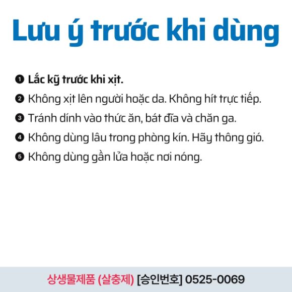 Bình xịt diệt côn trùng F-Killa công thức dịu nhẹ, không mùi, 600ml 5